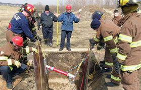 Firefighters Hard at Work